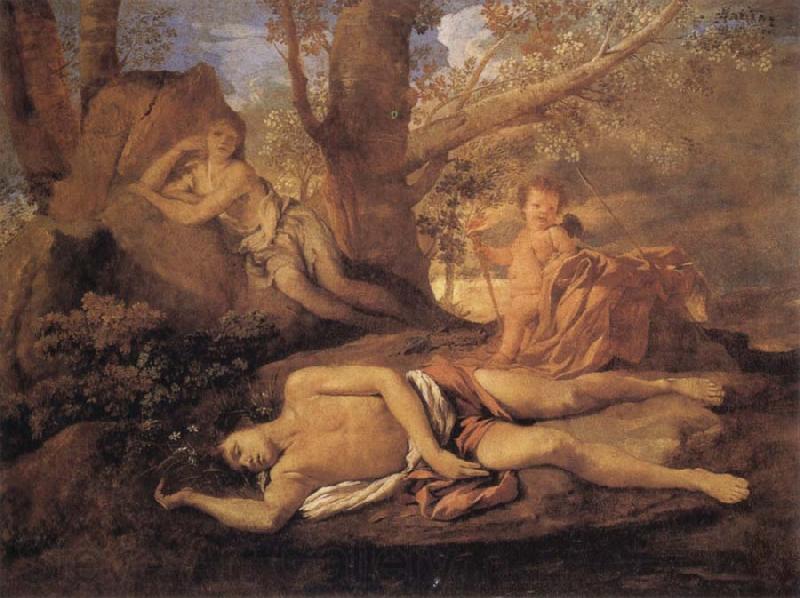 Nicolas Poussin E-cho and Narcissus Germany oil painting art